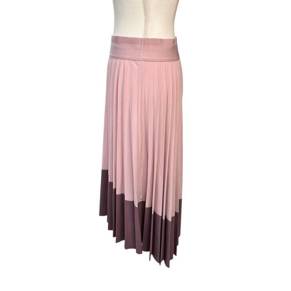 Athleta Swing Forward Pleated Hi-Low Skirt Smoked Mauve Size Small - Picture 2 of 8